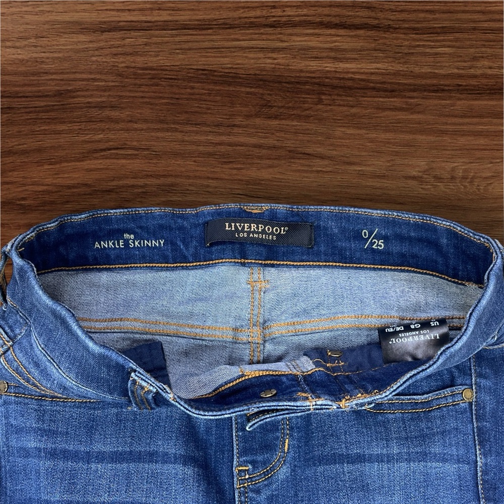 Liverpool Los Angeles Women’s Ankle Skinny Slip On Jeans. Size 0/25 - Picture 6 of 16